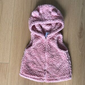 Carter's Pink Fleece Vest with Hood
